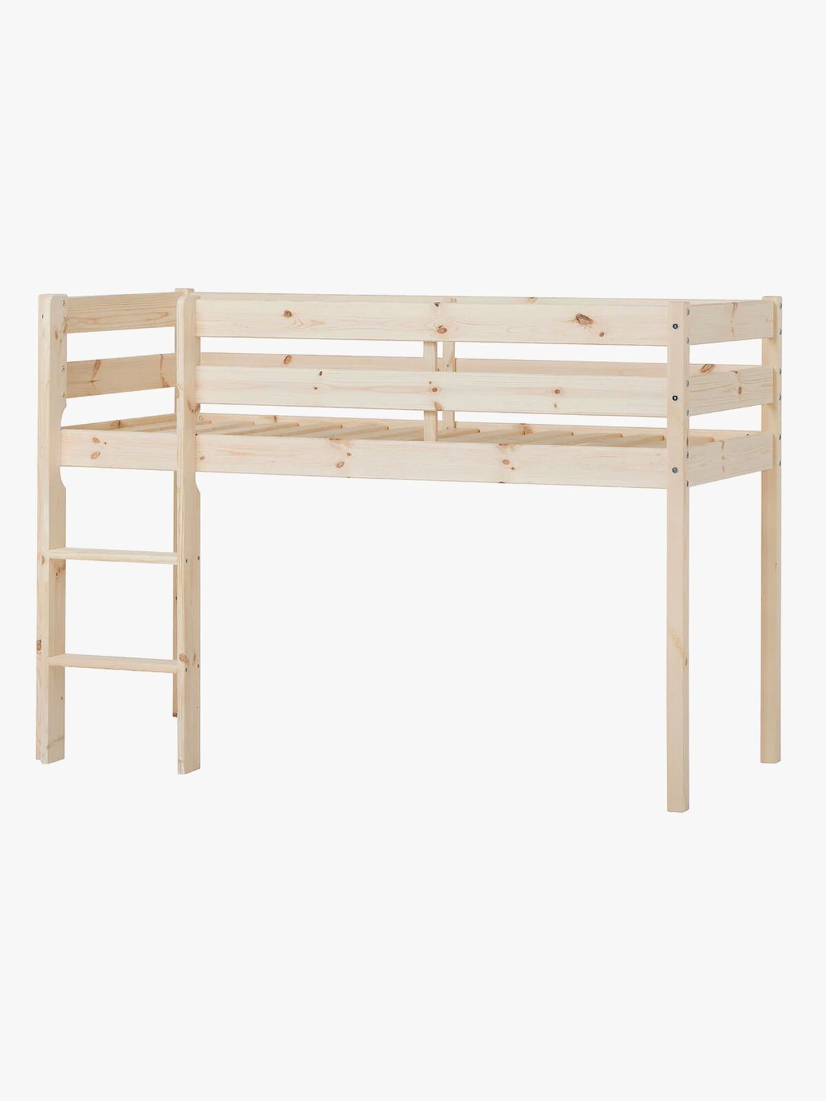 Hoppekids ECO Comfort  Halvhøy Loftseng 70x160, Wood
