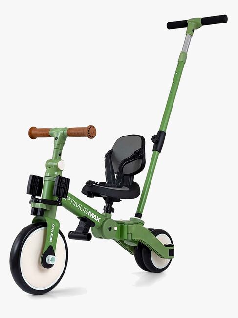Milly Mally Optimus Max Trehjulssykkel 4-in-1, Grønn