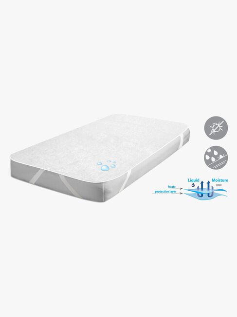 BabyMatex Hygienic Stabile Madrassbeskytter for Juniorseng 70x140 cm Vanntett, Hvit