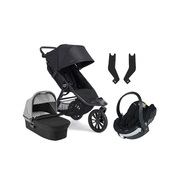 Baby Jogger City Elite 2 Duovogn inkl. BeSafe iZi Go Modular X2, Opulent Black/Barré
