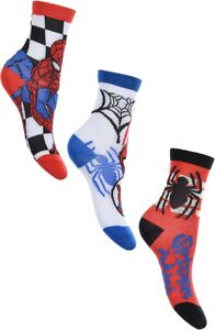 Marvel Spider-Man Sokker 3-pack, Blue/Red/Black