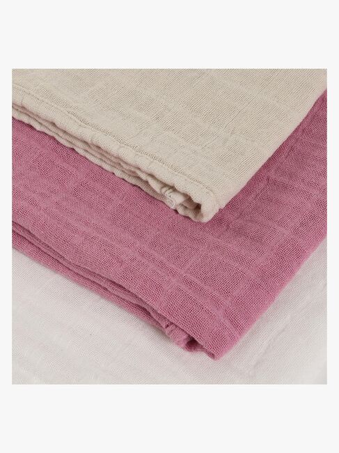 Pippi Musselinteppe 3-Pakk, Mauve Orchid