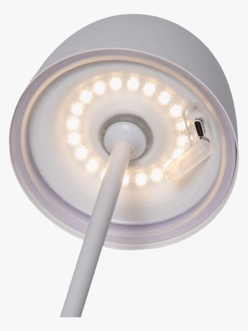 Star Trading Bordlampe Ronda, Hvit