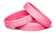 KinderID Sikkerhetsarmbånd, Pink