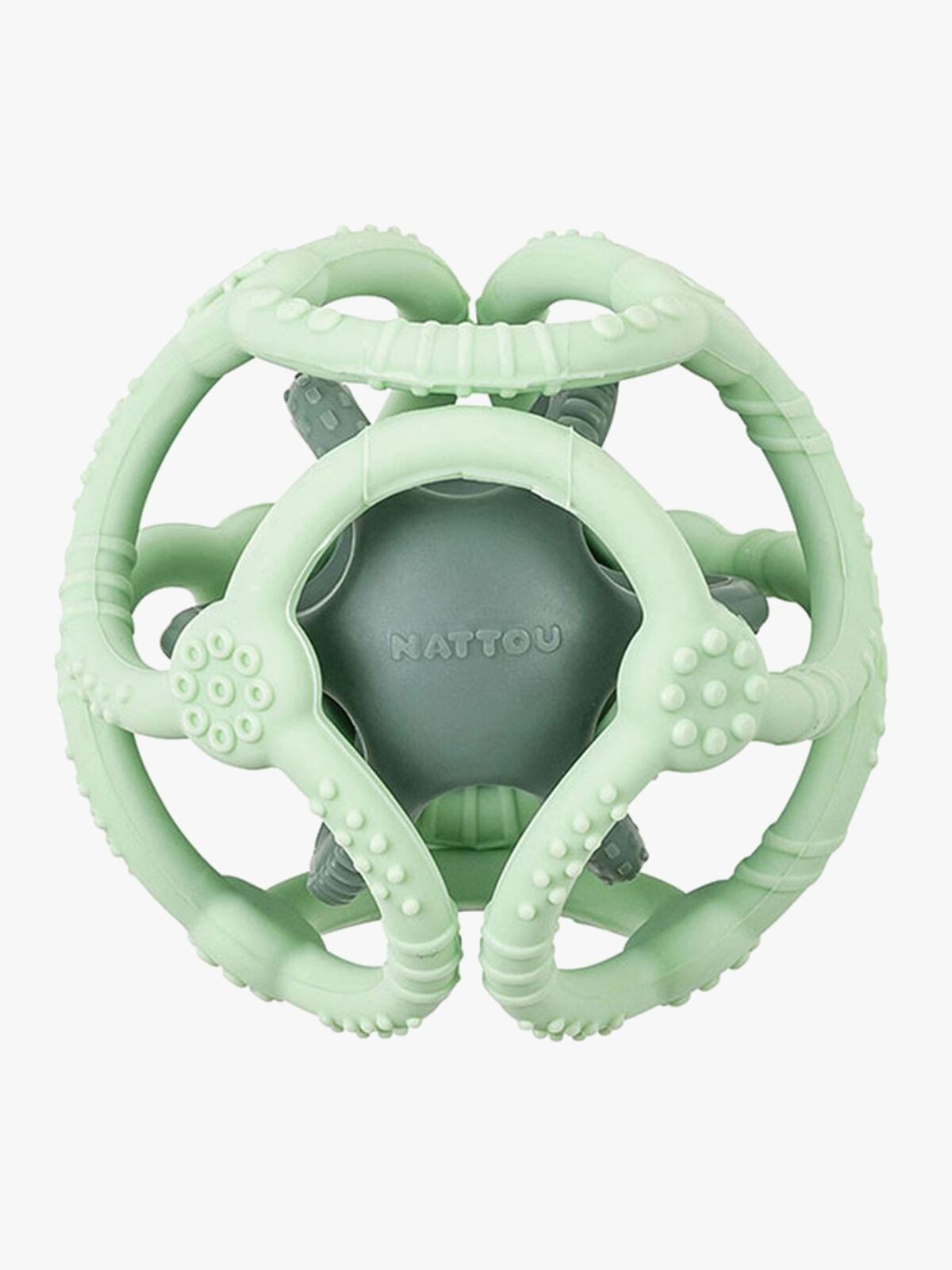 Nattou Soft Silicone Aktivitetsball, Grønn