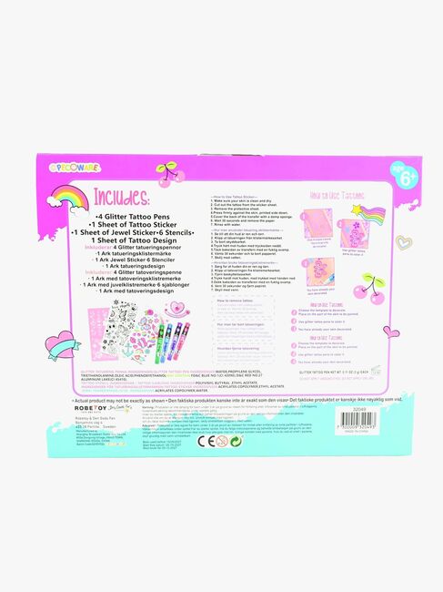 Robetoy Tatoveringssett 8-pakning 25 cm