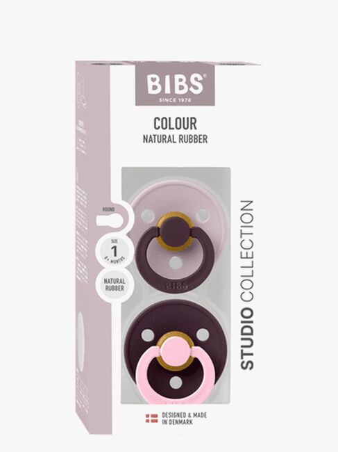 BIBS Studio Colour Fusion Smokk 2-Pakk Str 1, Dusky Lilac Plum mix