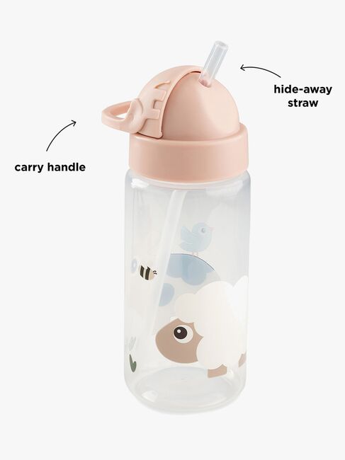 Done By Deer Tiny Farm Flaske med Sugerør, Powder