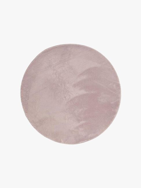 KMCarpets Gulvteppe Rund 120, Soft Dusty Pink