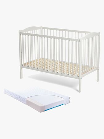 JLY MAJA Dream Sprinkelseng med BabyMatex Carpathia Madrass 60x120, Hvit
