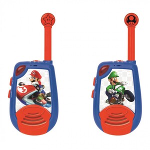 Nintendo Super Mario Mario Kart Walkie Talkie, Blå/Rød