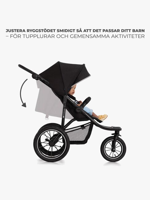 Kinderkraft HELSI 2 Terrengvogn, Black
