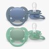 Philips Avent Ultra Soft-smokk 6-18 m, 2-pakning, grå/grønn