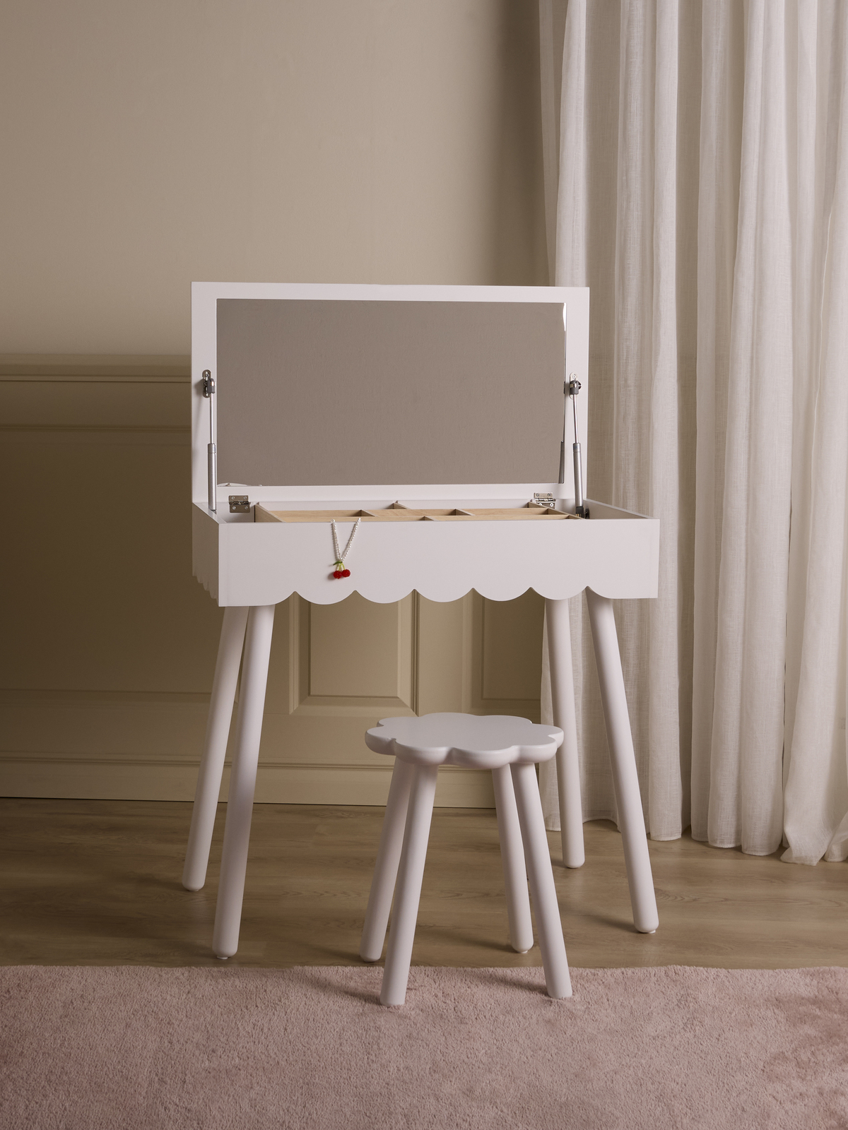 Alice & Fox Dune Sminkebord Junior, White