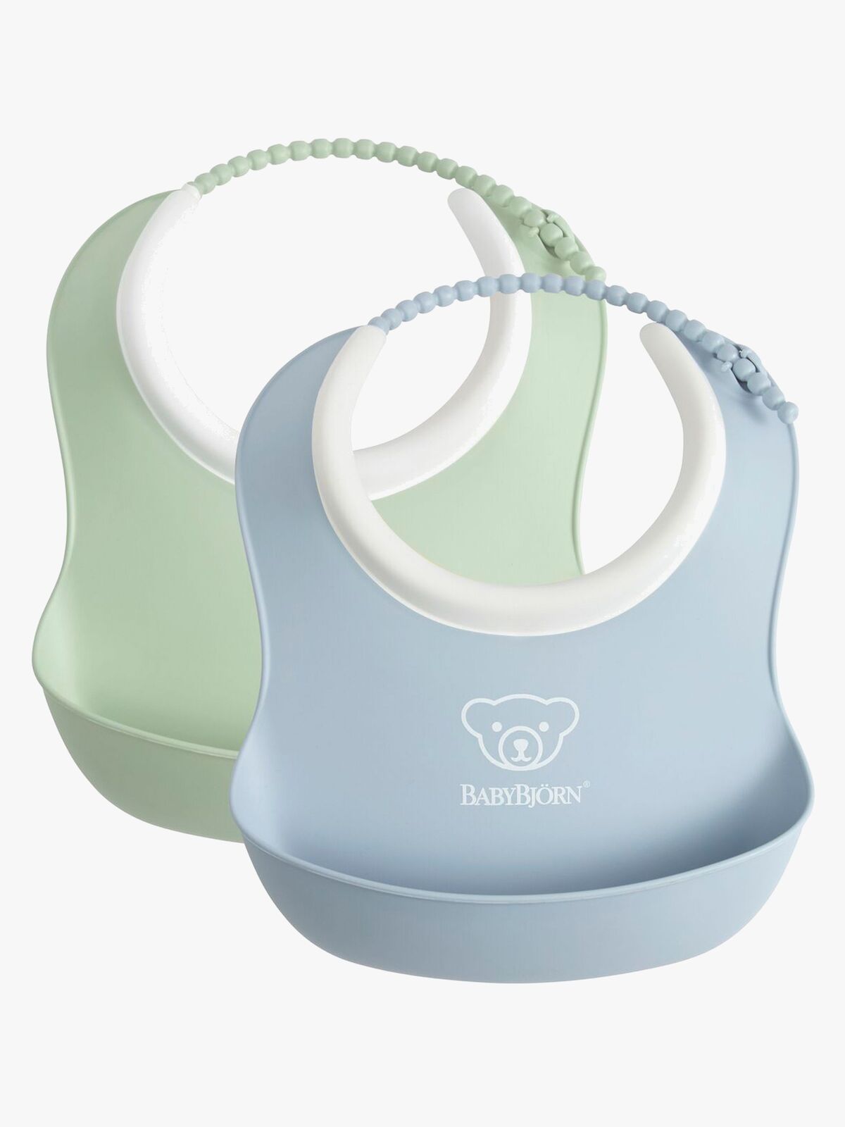 BabyBjörn Smekkesett 2-Pack, Lysegrønn/Lyseblå