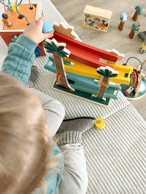 Small Foot Dino Byggeklosser i Tre 50 Stk