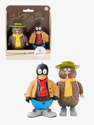 Flåklypa Figursett Ludvig & Solan 10 cm