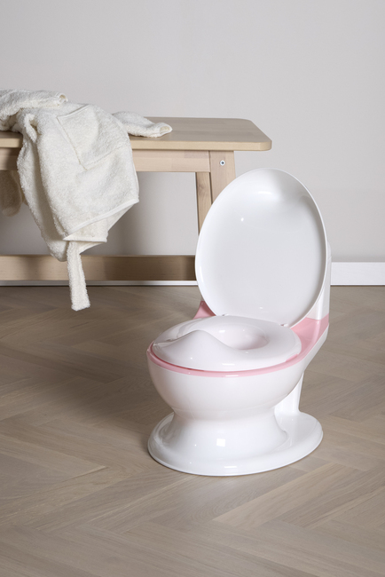 Beemoo CARE Toalettpotte med Lyd, White/Pink