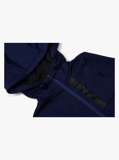 Hyperfied Scuba Zipped Hoodie, Medieval Blue