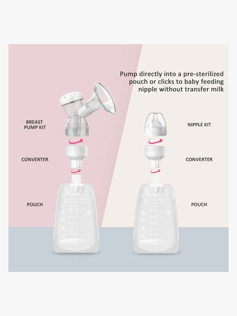 Beemoo CARE Brystmelkposer 180 ml 30-Pakk