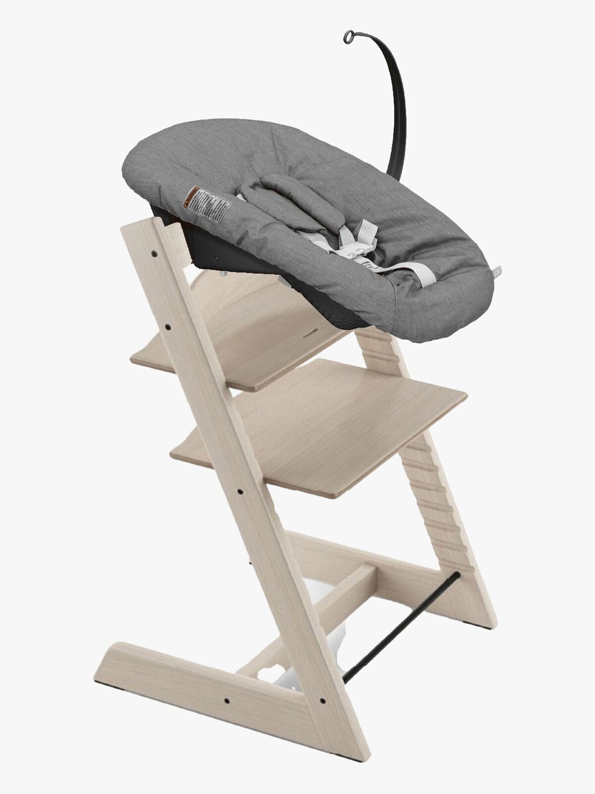 Stokke Tripp Trapp Matstol inkl. Newborn Set, Whitewash/Antracite