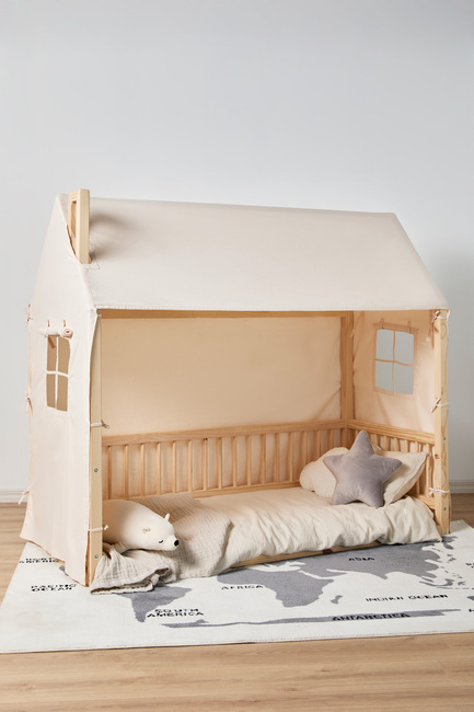 Minitude Nordic Mason Husseng 70x160 + Sengehimmel, Natur