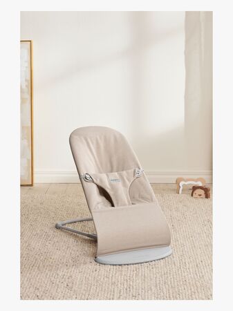 BabyBjörn Bliss Vippestol Vevet Mélange, Lys beige