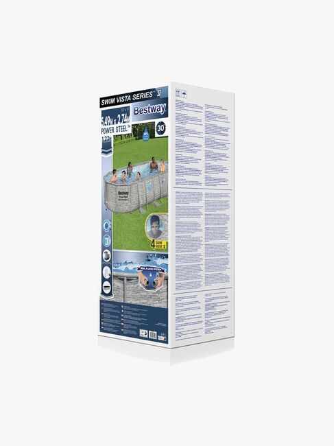 Bestway Power Steel Swim Vista Series Oval Bassengsett 549x274x122 cm