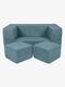 Meowbaby Play Aesthetic Cube  Byggbar Sofa, Turkis