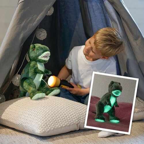 Teddykompaniet Selvlysende Dinosaur 28 Cm, Grønn