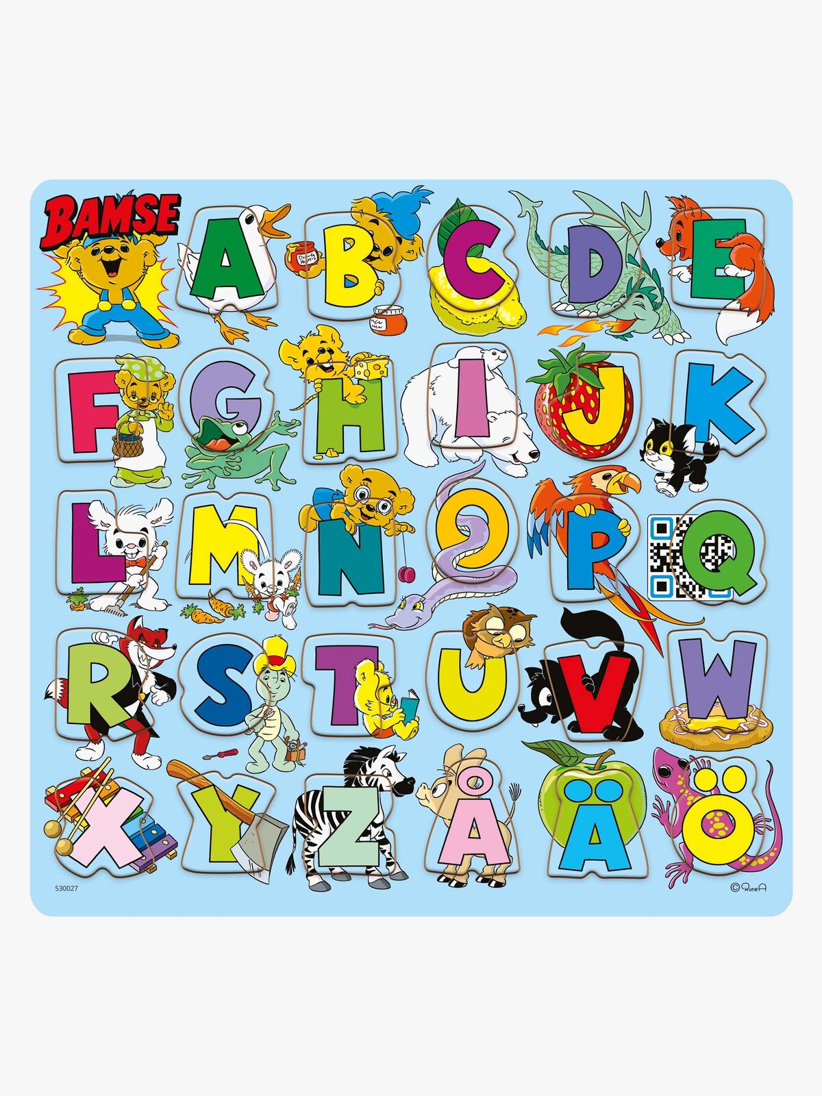 Kärnan Bamse Puslespill Bokstaver 29 Deler