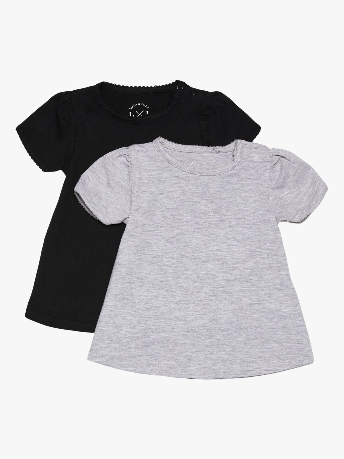 Luca & Lola Emily Topp 2-pack, Grey Melange/Anthracite