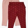 Luca & Lola Linda Leggings 2-pack, Wine/Pink