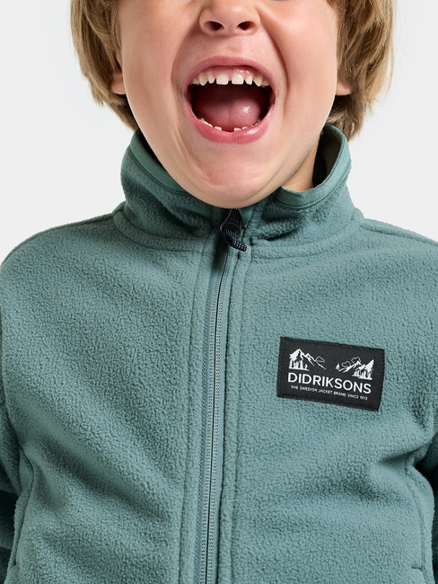Didriksons Muskot  Vindtett Vindfleecejakke, Factory Blue