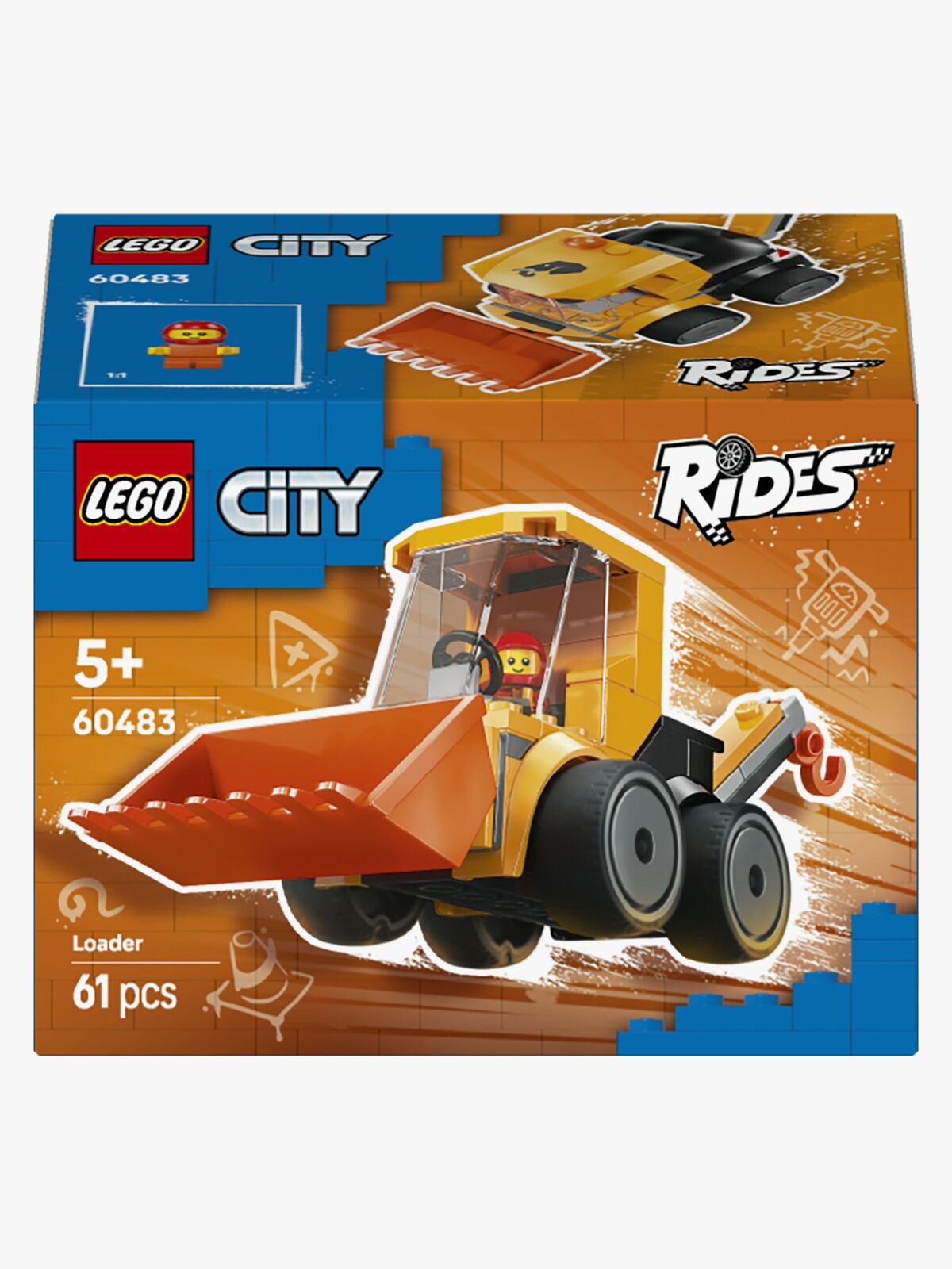 LEGO City 60483 Kjøretøy – hjullaster med kran