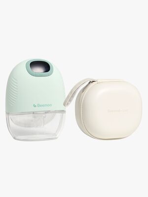 Beemoo CARE Wearable Slim Elektrisk Brystpumpe Singel inkl. Oppbevaringsveske, Soft Green/White