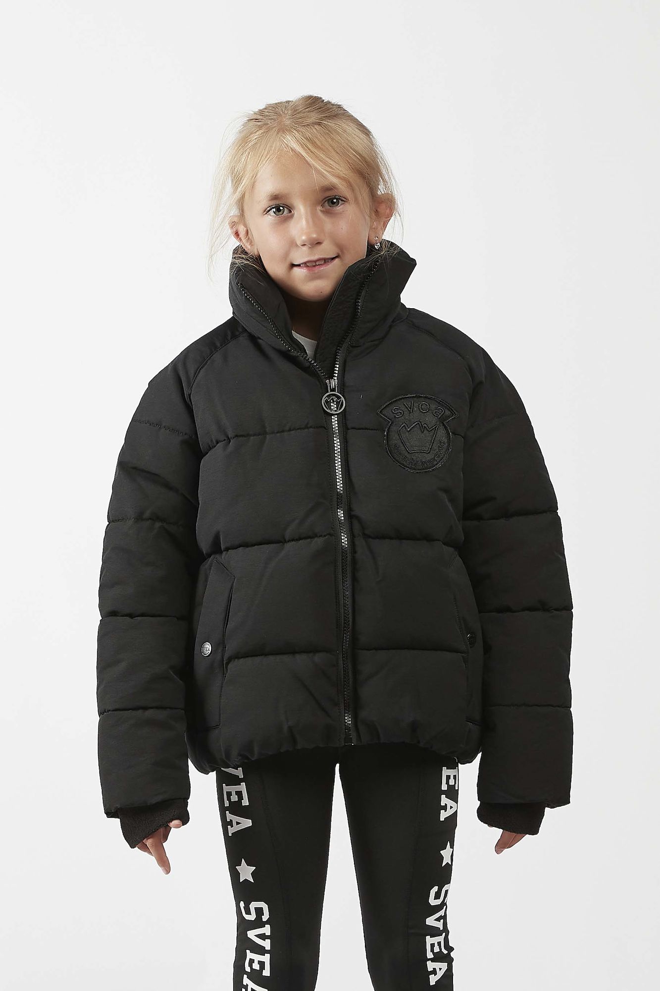 Svea Volume Puffjakke, Black, 110 - Vinterjakker