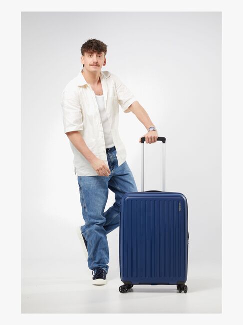 American Tourister Rejoy Spinner Trillekoffert 66L, Navy Blue