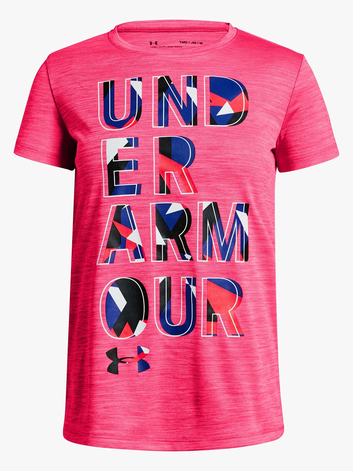 Under Armour Hybrid 2.0 Big Logo T-skjorte, Penta Pink