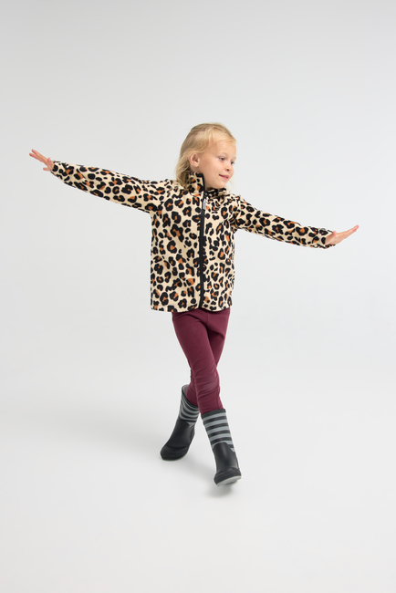 Nordbjørn Malö Fleecejakke, Leopardy Wheat