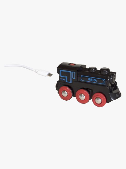 BRIO World 33599 Oppladbart Lokomotiv med Mini-USB-Ledning