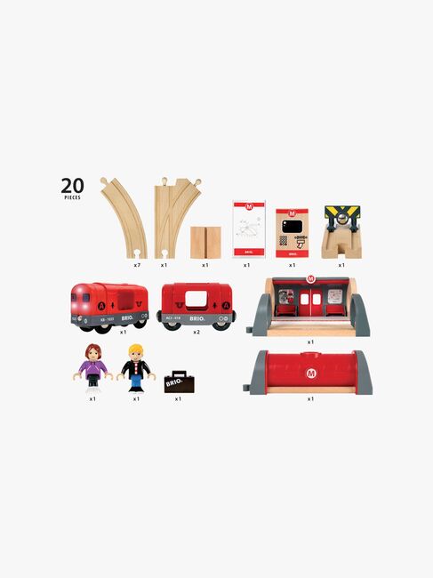 BRIO World 33513 Togbane Undergrunnssett