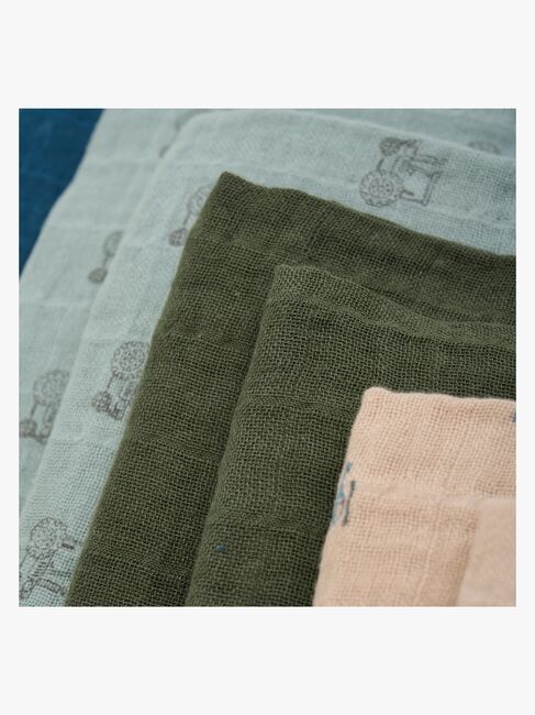 Pippi Musselinteppe 8-Pakk, Blue Mirage