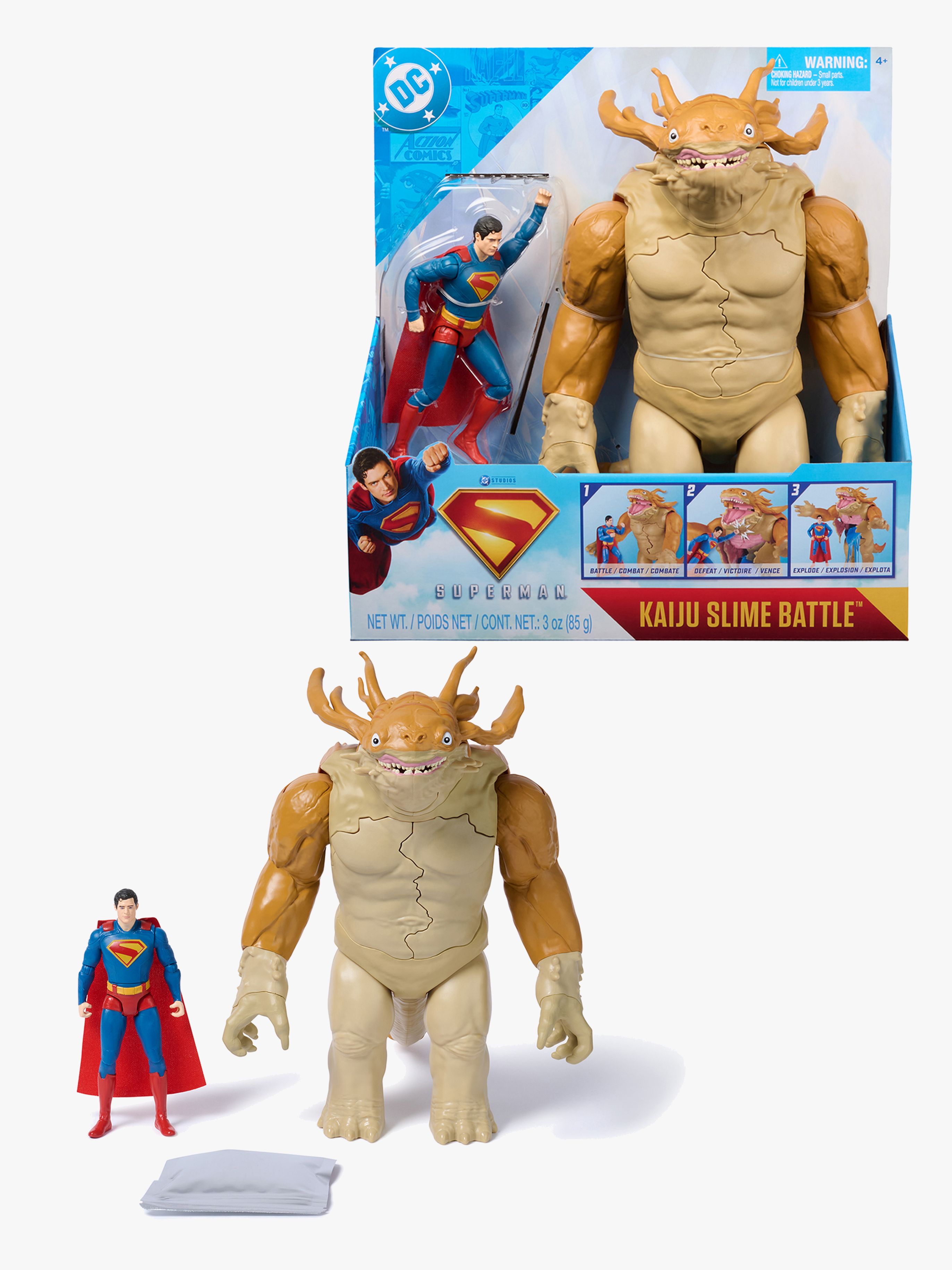 Superman Movie Kaiju Slime Explosion Battle Actionfigur - Actionfigurer