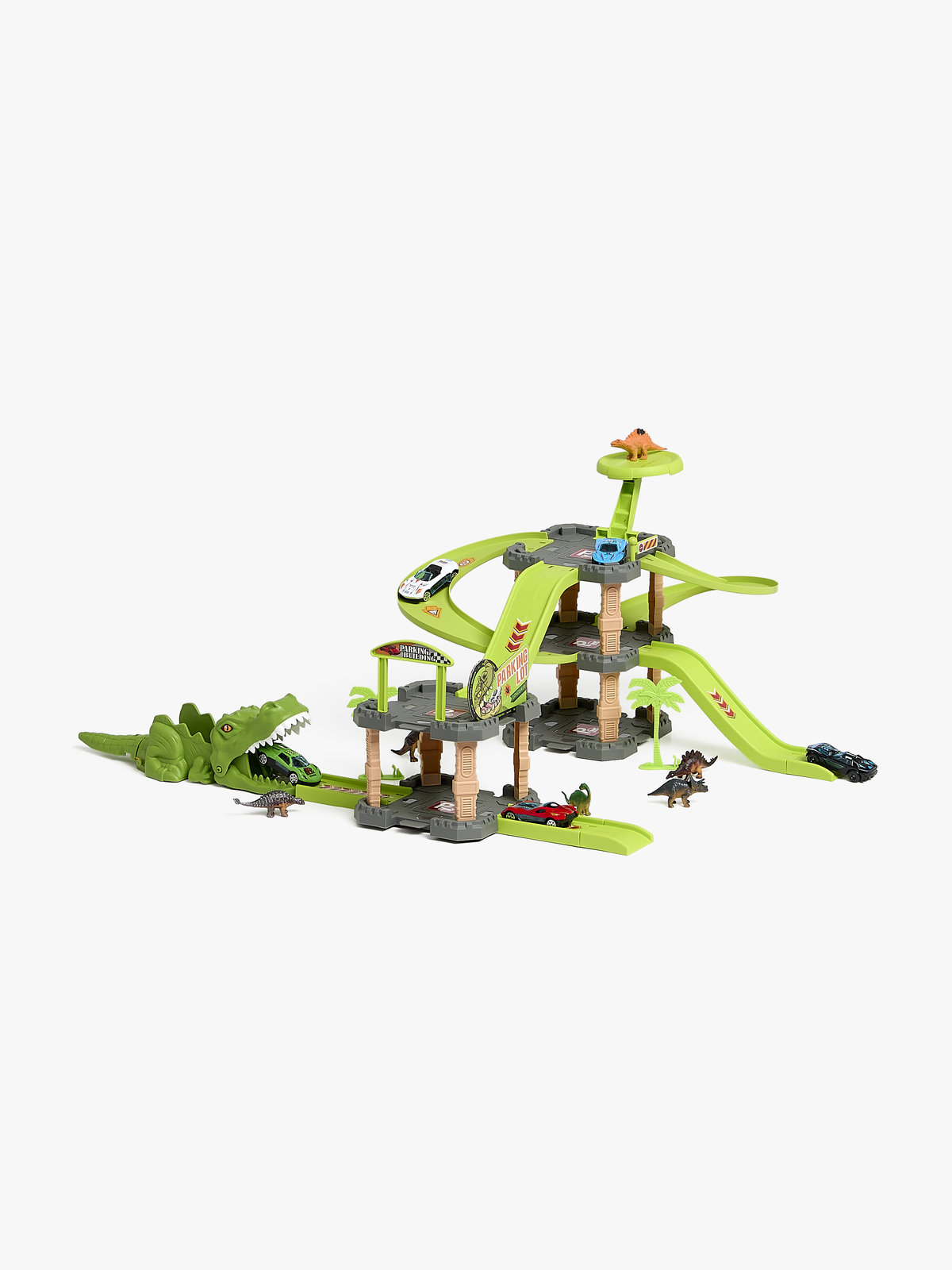 Alex's Garage Dinosaur Bilbane & Garasje XL