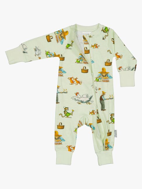 Geggamoja Pysjamas Gubben & Katten, Grønn