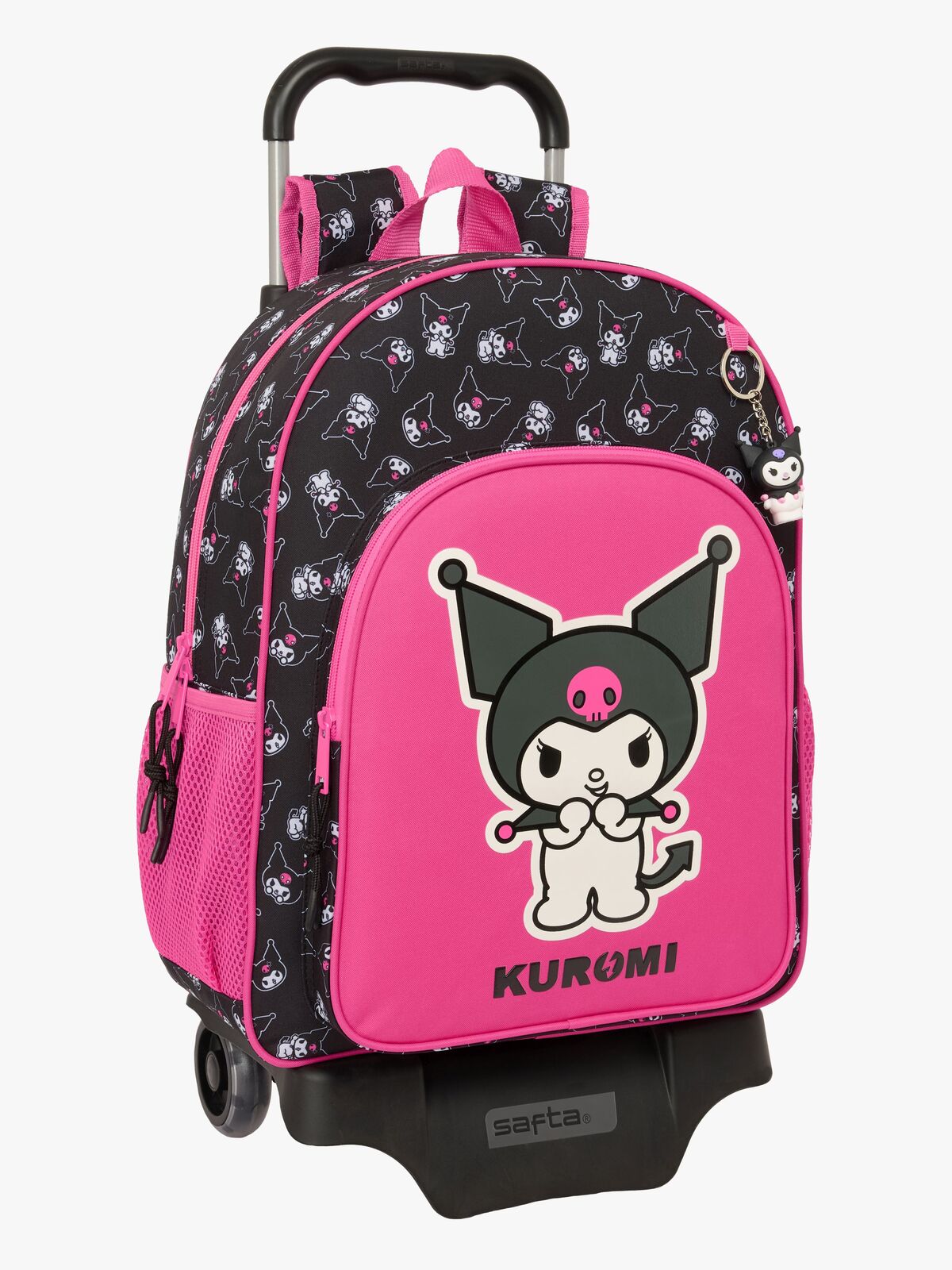 Hello Kitty Kuromi Trolley Trillekoffert 21L, Rosa/svart