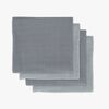 Jollein Musselinteppe Bamboo 4-Pack, Storm Grey