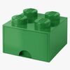 LEGO Oppbevaringsboks med Skuff 4, Grønn