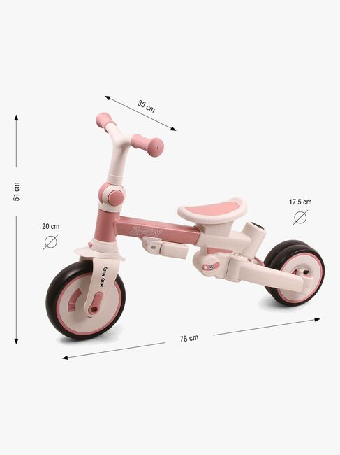 Milly Mally Zippy Trehjulssykkel, Rosa